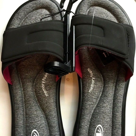 athletic works memory foam flip flops